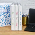 Avery Durable View 3 Ring Binders, 1.5" Slant Rings, 4 White Binders (17576), 8 1/2" Width x 11" Length, 1 Carton, AVE17576