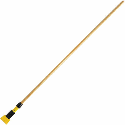 Rubbermaid Commercial Gripper Wet Mop 60" Hardwood Handle, Yellow, RCPH216000000
