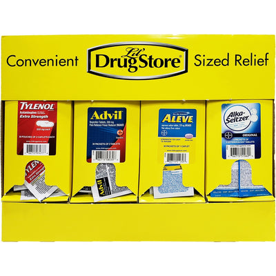 Lil' Drug Store Grab N' Go Display Medicine Dispenser, Yellow, LIL71622