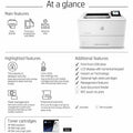 HP LaserJet Enterprise M507 M507n Desktop Laser Printer - Monochrome, Black, HEW1PV86A
