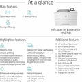 HP LaserJet Enterprise M507 M507dn Desktop Laser Printer - Monochrome, Black, HEW1PV87A