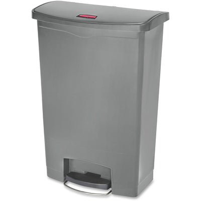 Rubbermaid Commercial Slim Jim 24-Gal Step-On Container, Gray, RCP1883606