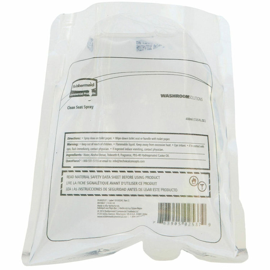 Rubbermaid Commercial Clean Seat Refill Spray, Hygienic, 12 / Carton, RCP402537