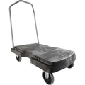 Rubbermaid Commercial Utility Duty Triple Trolley, Green, 1 Carton, RCP440100BK