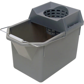 Rubbermaid Commercial Pail & Mop Strainer Combo Pack, Steel Gray, RCP619400STL