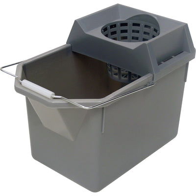 Rubbermaid Commercial Pail & Mop Strainer Combo Pack, Steel Gray, RCP619400STL