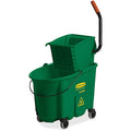 Rubbermaid Commercial WaveBrake 35 QT Side Press & Wringer, Green, RCP758888GN