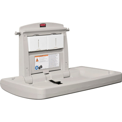 Rubbermaid Commercial Horizontal Baby Changing Station, Beige, RCP781888