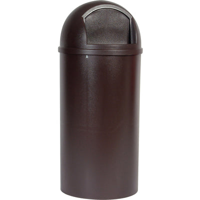 Rubbermaid Commercial Marshal 25-gallon Container, Brown, RCP817088BRO