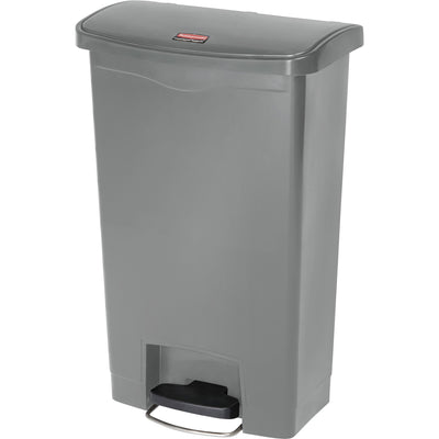 Rubbermaid Commercial Slim Jim 13G Front Step Container, Gray, 13.21 gal, RCP1883602