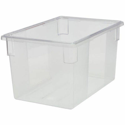 Rubbermaid Commercial 21.5-Gallon Food/Tote Box, Clear, RCP3301CLE