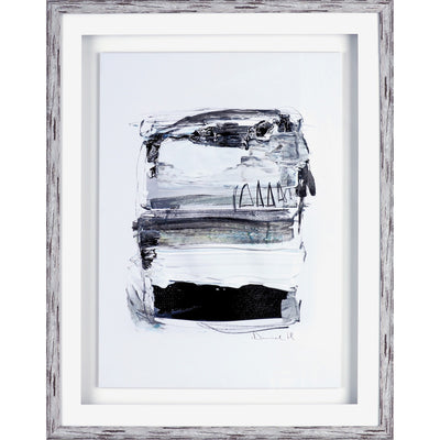 Lorell Abstract I Framed Artwork, White, LLR04470