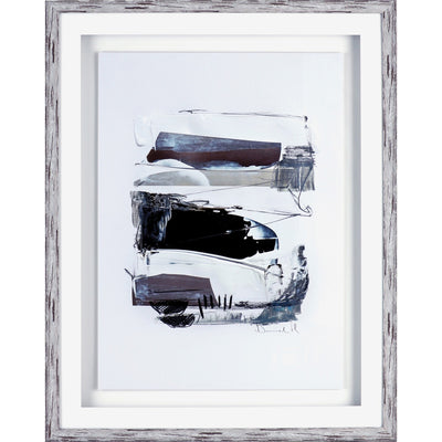 Lorell Abstract II Framed Artwork, White, LLR04471