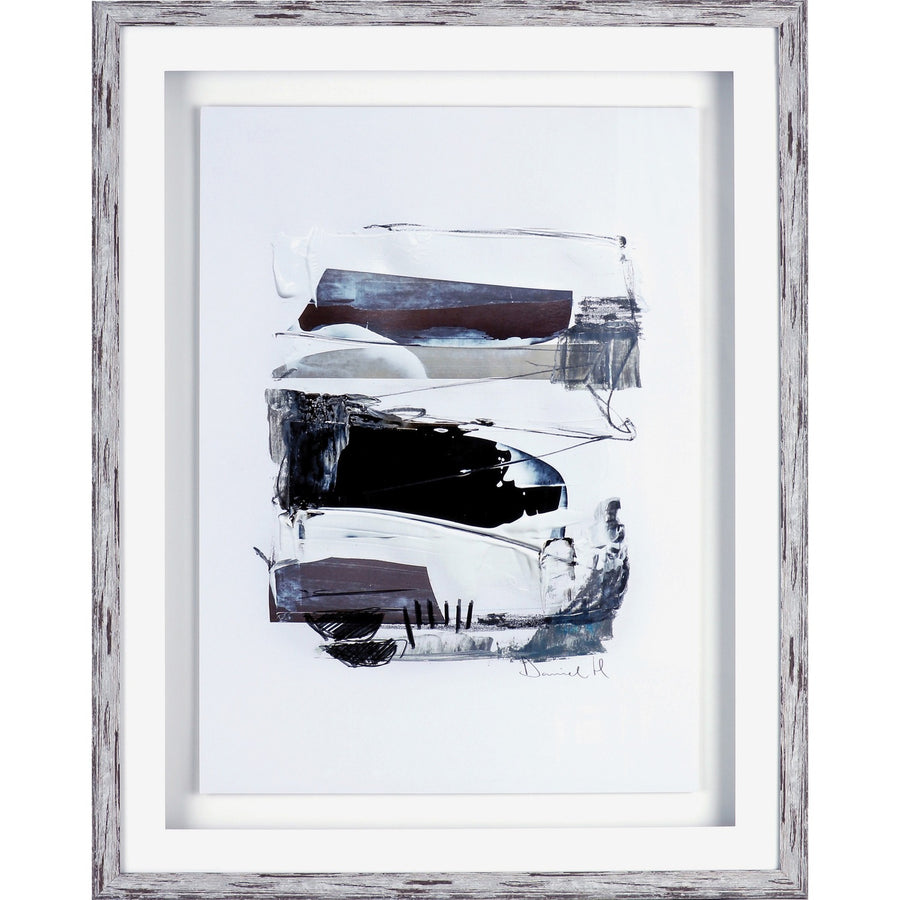 Lorell Abstract II Framed Artwork, White, LLR04471