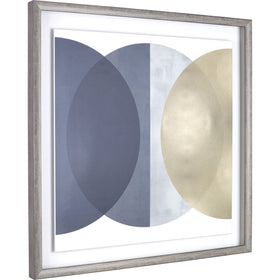 Lorell Circle I Framed Abstract Art, Yellow, LLR04474