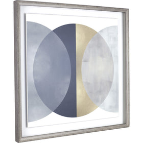 Lorell Circle II Framed Abstract Art, Yellow, LLR04475