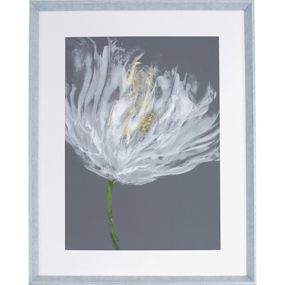 Lorell White Flower I Framed Abstract Art, LLR04478