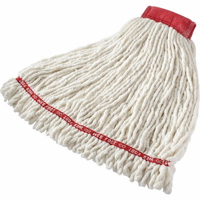 Rubbermaid Commercial 5" Headband Shrinkless Wet Mop, White, 6 / Carton, RCPA253WHI
