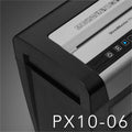 ACCO GBC ShredMaster PX10-06 Super Cross-Cut Paper Shredder, Chrome, GBC1757405