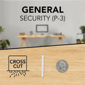 ACCO GBC ShredMaster PX08-04 Cross-Cut Paper Shredder, Chrome, GBC1757404