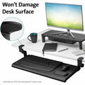 Kensington Computer SmartFit Clamp-On Keyboard Drawer, Black, KMWK55407WW