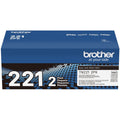 Brother TN221 Original Standard Yield Laser Toner Cartridge - Twin-pack - Black - 1 Box, BRTTN2212PK