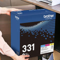 Brother TN331 Original Standard Yield Laser Toner Cartridge - Multi-pack - Cyan, Magenta, Yellow - 1 Box, BRTTN3313PK