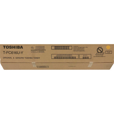 Toshiba Original Laser Toner Cartridge - Yellow -, TOSTFC616UY