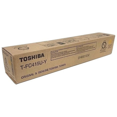 Toshiba Original Laser Toner Cartridge - Yellow -, TOSTFC415UY