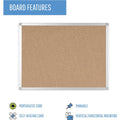 Bi-silque S.A MasterVision Ayda Cork Bulletin Board, BVCCA03409214