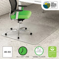 Deflecto Earth Source Hard Floor Mat, Clear, DEFCM2E442FPB
