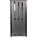 Lorell Faux Wood Outdoor Waste Bin, Weathered Charcoal, LLR42693