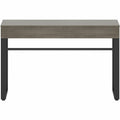 Lorell SOHO Desk with Center Drawer, Gray, LLR97618
