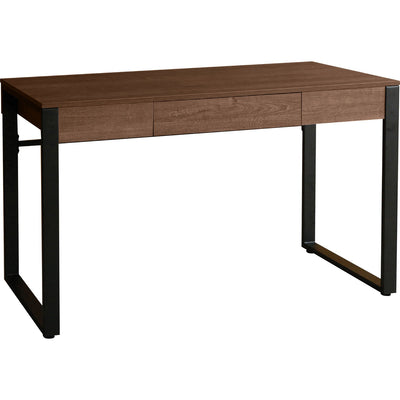 Lorell SOHO Desk with Center Drawer, Brown, LLR97617