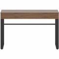 Lorell SOHO Desk with Center Drawer, Brown, LLR97617