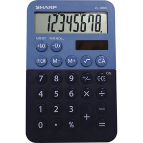 Sharp EL-760RBBL Desktop Calculator, Blue, SHREL760RBBL