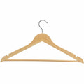 Lorell Wooden Coat Hangers, Natural, 1 Carton, LLR01066