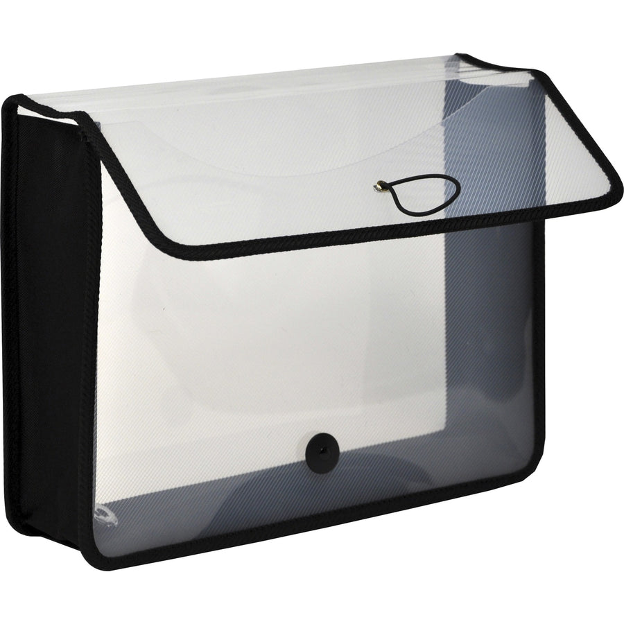 Lion EPAND-N-FILE Poly Expanding Wallet, EXPAND-N-FILE, 13.1" x 10.2", Clear, Scratch-free, LIO48160-CR