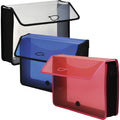 Lion Office EXPAND-N-FILE Letter File Wallet, Transparent Pink, 8 1/2" Width x 11" Length, LIO48160PK