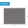 Bi-silque S.A MasterVision Ayda Fabric 36"W Bulletin Board, BVCFA05429214