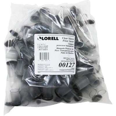 Lorell Sleeve Floor Protectors, Transparent, 100 / Bag, LLR00127