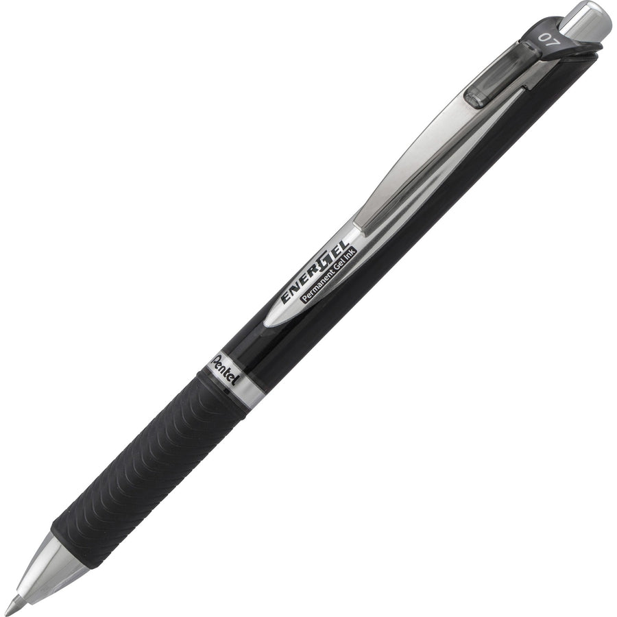 EnerGel Retractable Gel Roller Pen, 0.30" x 5.80", Black, Water Proof, PENBLP77A