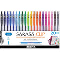 Zebra Pen SARASA Clip Retractable Gel Pen, 20 / Pack, ZEB47220