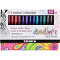 Zebra Doodler'z Gel Stick Pens, 60 / Pack, ZEB41960