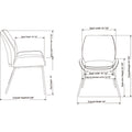 Lorell U-Shaped Seat Guest Chair, Black, LLR68574