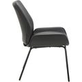 Lorell U-Shaped Seat Guest Chair, Black, LLR68574