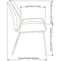 Lorell U-Shaped Seat Guest Chair, Black, LLR68574