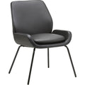 Lorell U-Shaped Seat Guest Chair, Black, LLR68574