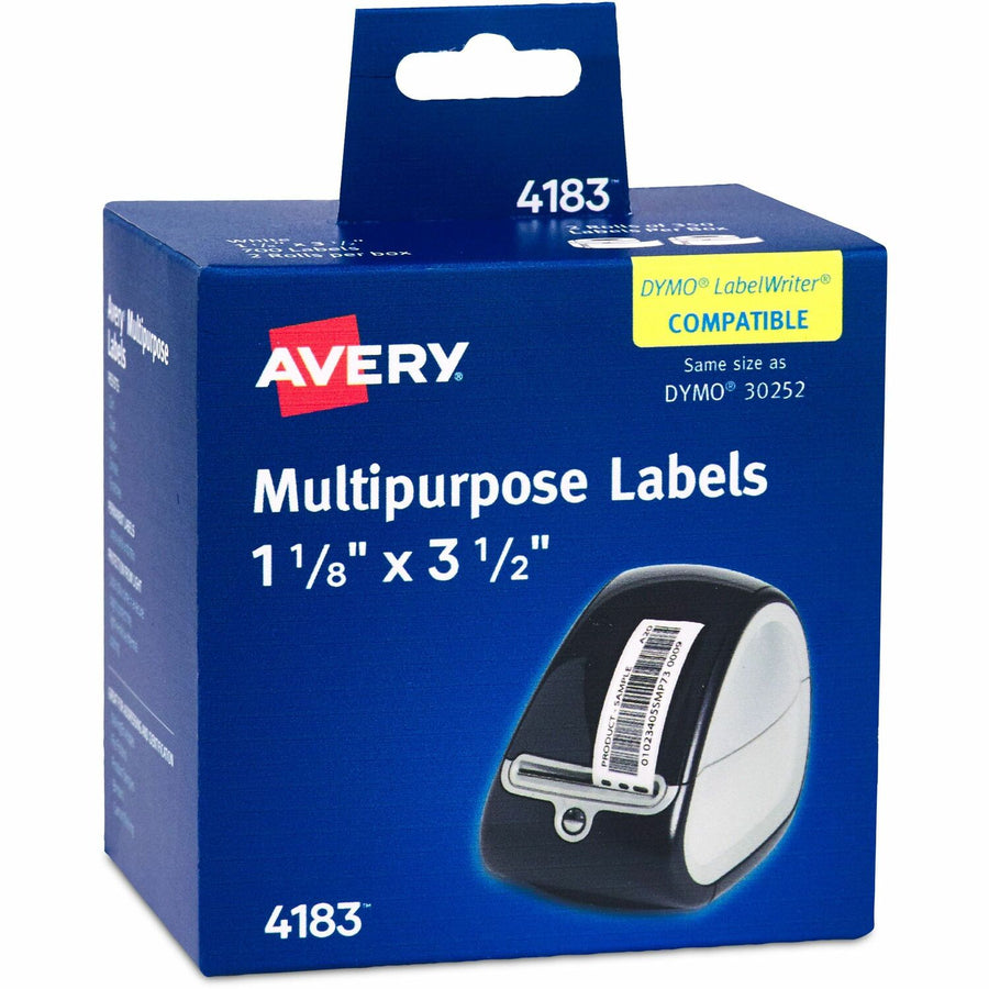 Avery Direct Thermal Roll Labels, Bright White, 1 Box — view 1
