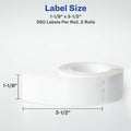 Avery Direct Thermal Roll Labels, Bright White, 1 Box, AVE04183